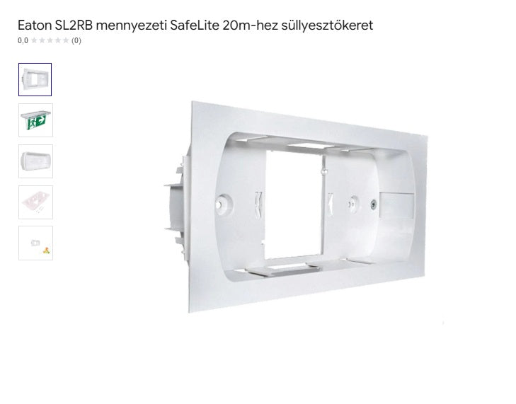 SafeLite süllyesztő keret álmennyezetbe